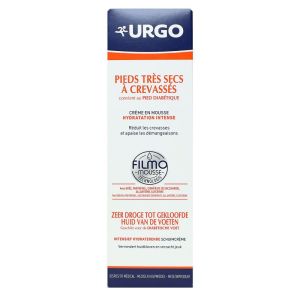 Urgo - Crème en mousse Pieds très secs à crevassés - 125ml