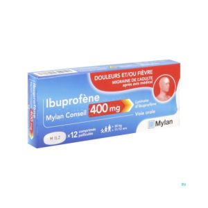 Viatris Conseil - Ibuprofène 400mg - 12 comprimés pelliculés