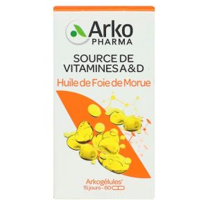 Arkopharma - Huile de foie de morue - 60 capsules