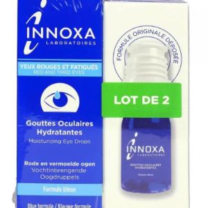 Innoxa - Gouttes oculaires hydratantes formule bleue - 2x10ml