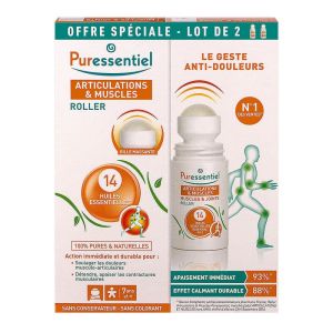 PURESSENTIEL - roller articulations et muscles - 2x 75ml