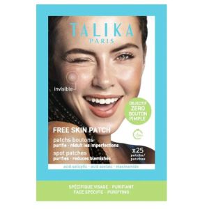 Talika - Patchs Anti-Boutons Invisibles Peaux à Imperfections -25 Patchs