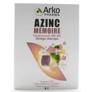 Arkopharma - Azinc mémoire - 30 gélules