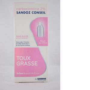 Carbocistéine - Toux grasse enfants - 125ml