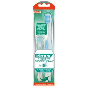 Elmex Sensitive Professional - Brosse à dents + stylo anti-sensibilité