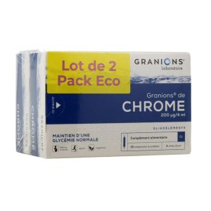 Granions - Chrome - Lot de 2 - 30 ampoules x 2