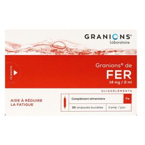 Granions - Fer - 30 ampoules