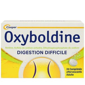 Oxyboldine digestion difficile - 24 comprimés