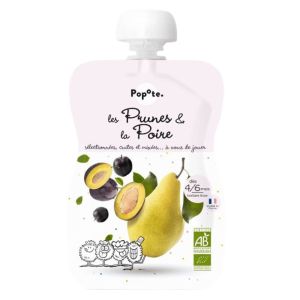 Popote - Gourde Les Prunes et la Poire 4/6 mois - 120g