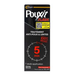 Pouxit Flash - Flacon Spray - 150 ml + Peigne
