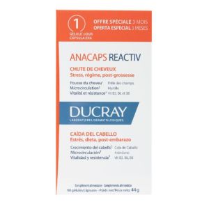 Ducray - Anacaps Reactiv Cure 3mois - 90 capsules