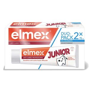 Elmex - Denifrice Junior 6-12ans - Pack 2x75mL