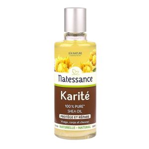 Natessance - Huile végétale de karité 100 % pure - 100 ml