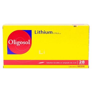 Oligosol Lithium - 28 Ampoules