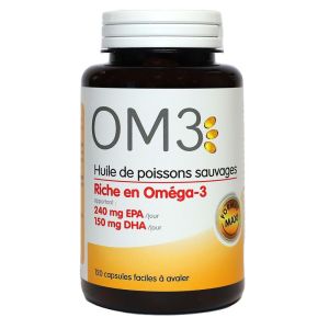 OM3 Huile de poissons sauvages - 120 capsules