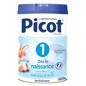 Picot - 1 Lait en poudre des la naissance 0-6 Mois 800g