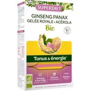 Superdiet - Tonus et énergie - 20 ampoules