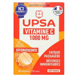 Upsa - Vitamine C 1 000 mg - 20 comprimés effervescents
