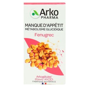 Arkopharma - Arkogelules Fenugrec Bio - 40 gélules