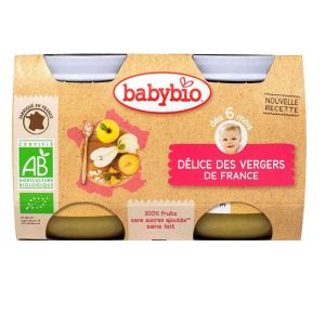 Babybio - Délice des vergers de nos régions - 2x130g
