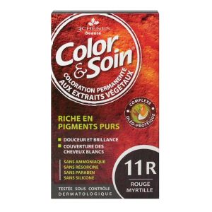 Color & Soin - Coloration Permanente - 11R Rouge myrtille