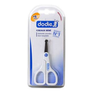 Dodie - Ciseaux Bébé dès 2 mois acier inoxydable - 1 paires