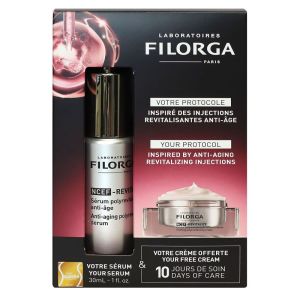 Filorga - sérum anti-âge ainsi que la crème anti-âge offerte - 45ml
