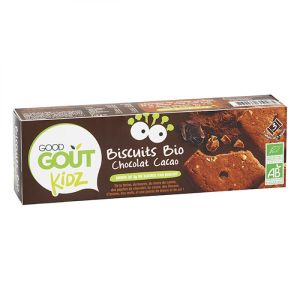 Good Goût Kidz - Biscuits bio chocolat cacao - 3 lots de 3 biscuits