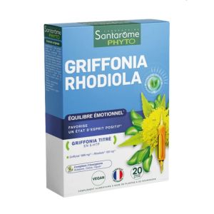Santarome - Griffonia Rhodiola - 20 ampoules