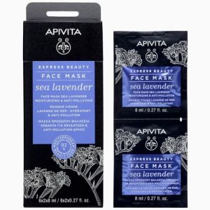 Apivita - Masque Visage - Lavande Mer - anti-pollution - 2x8ml