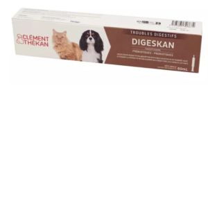 Clément-Thékan - Chat, Chien 1 Seringue de 60ml - Pâte Orale pour Trouble Digestifs