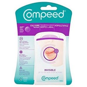 Compeed - Bouton de fièvre - 15 patchs invisibles