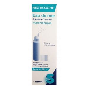 Eau de mer hypertonique - flacon 50ml