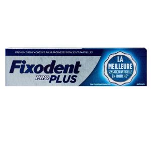 Fixodent pro plus crème adhésive premium pour prothèses dentaire 0% 40g