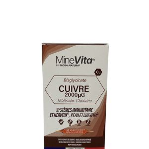 FLORA NATURA - MineVita Bisglycinate Cuivre 2000 µg - 20x15ml