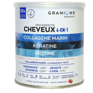 Granions - Pro Keracys cheveux 4 en 1 - 300g goût grenade