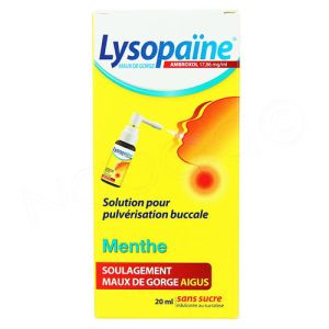 Lysopaïne - Solution pour pulvérisation buccale - 20ml