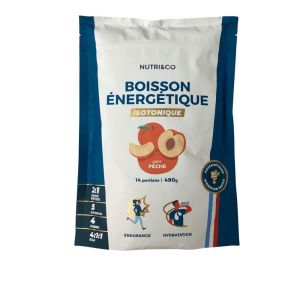 Nutri&Co - Boisson énergétique isotonique goût pêche- 490g