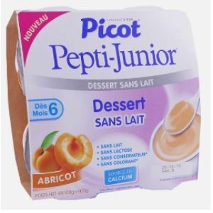 Picot - Pepti-junior - Dessert sans lait - 4x100g