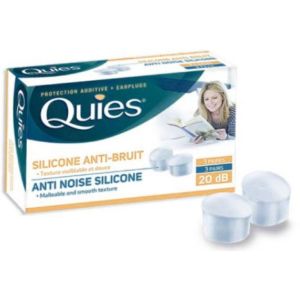 Quies - Protection auditive Silicone Anti-Bruit - 3 paires