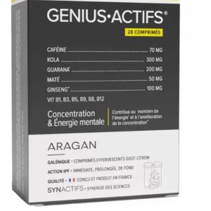 Synactifs - Aragan Genius actifs - 28 comprimés