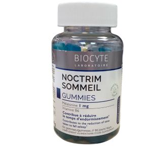 Biocyte - Noctrim Sommeil - 60 gommes à mâcher
