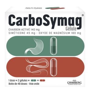 Carbosymag gélules - 48 doses