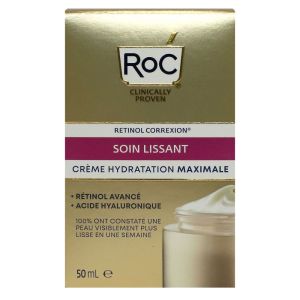 Roc - Crème hydratation maximale soin lissant - 50mL