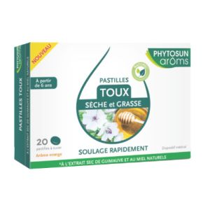 Phytosun - Pastilles toux sèche et grasse - 20 pastilles
