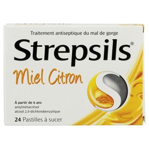 Strepsils miel citron pastilles à sucer - 24 pastilles