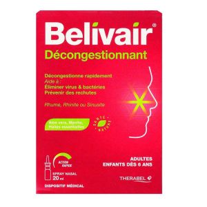 Belivair - Spray Nasal Décongestionnant - 20ml