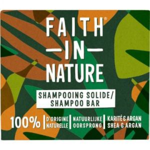 Faith In Nature - Shampooing solide Karité argan - 85 g