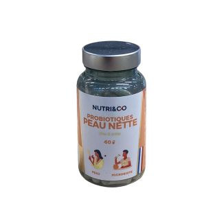 Nutri&Co - Probiotiques Peau nette - 60 gélules