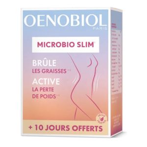 Oenobiol - Microbio slim gélules brûle graisses - 80 gélules